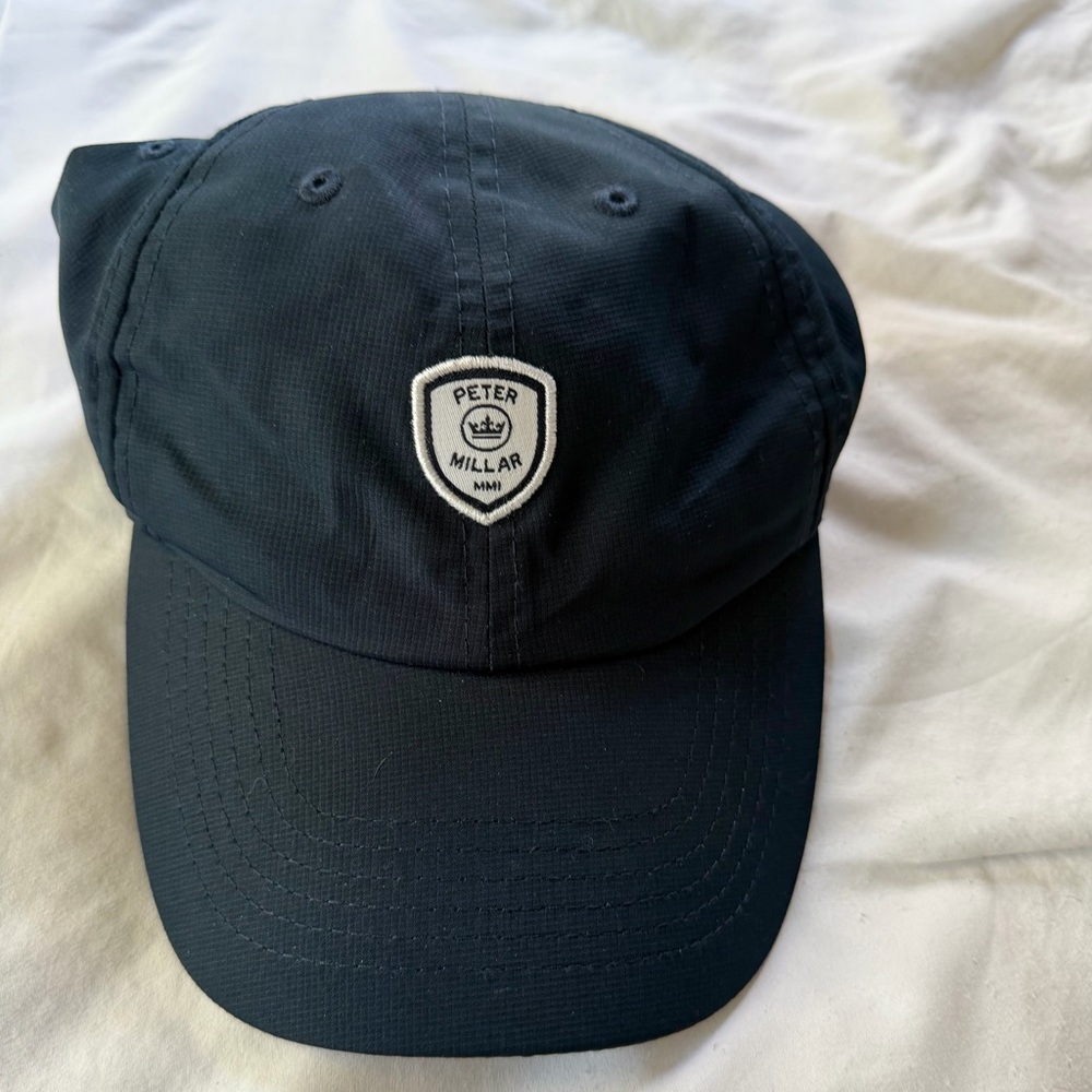 Peter Millar Navy Baseball Cap with Crest Patch